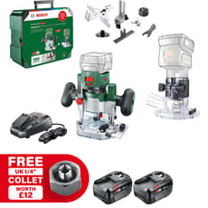 Bosch ADVANCEDTRIMROUTER 18V-8 P4A 18v Cordless Trim Router with Plunge Attachment