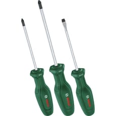 Bosch 3 Piece Pozi, Phillips and Slotted Screwdriver Set