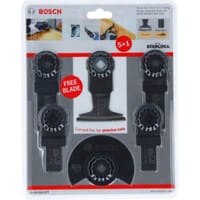 Bosch 6 Piece Cutting Starlock Oscillating Multi Tool Wood and Metal Blade Set 