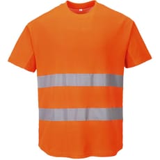 Portwest Cotton Comfort Mesh Insert Hi Vis T Shirt