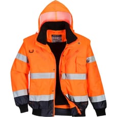 Oxford Weave 300D Class 3 Hi Vis Contrast BomberJacket