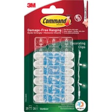 Command Adhesive Strip Outdoor Decorating Clips