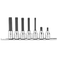 Facom D.34J7 7 Piece 1/2" Drive Spline Socket Bit Set on Rail