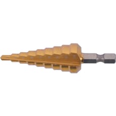 Makita Hex Shank Step Drill Straight Flute TiN Coated