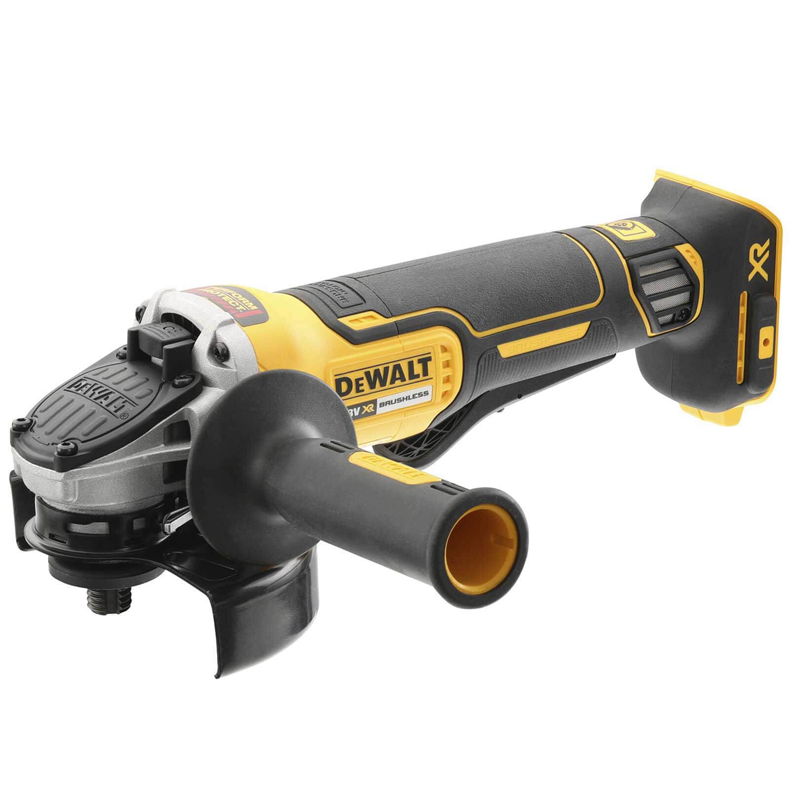 DeWalt DCG406 18v XR Cordless Brushless Paddle Switch Angle Grinder 125mm Angle Grinders