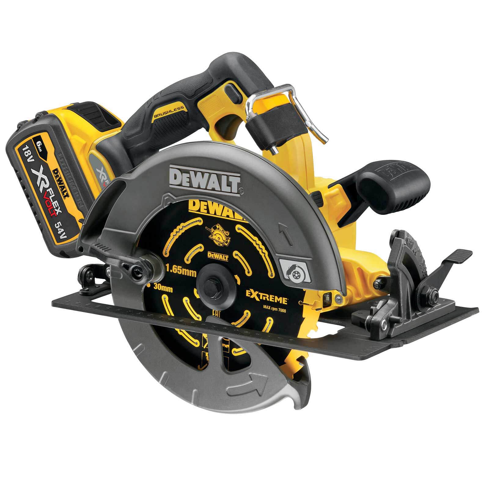 DeWalt DCS578 54v XR Cordless Brushless FLEXVOLT High Power Circular Saw 190mm Circular Saws