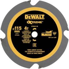 DeWalt 115mm PCD Fibre Cement Saw Blade for DCS571