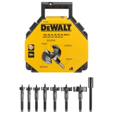 DeWalt 8 Piece Forstner Wood Drill Bit Set