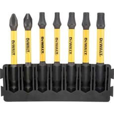 DeWalt 7 Piece FlexTorq Phillips, Pozi and Torx Screwdriver Bit Bar Set