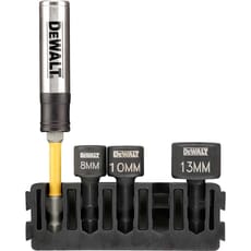 DeWalt 4 Piece Stubby Nut Driver and Torsion Bit Holder Bar Set