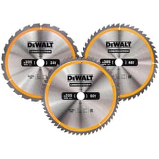 DeWalt 3 Piece 305mm Construction Circular Saw Blade Set