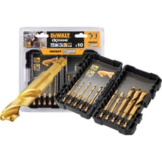 DeWalt 10 Piece Impact Drill Bit Set