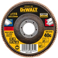 DeWalt Extreme Zirconium Oxide Flap Disc 