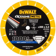 DeWalt Extreme Diamond Metal Cutting Disc 25mm Bore