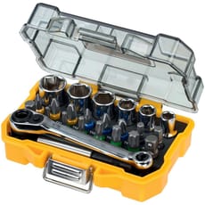 DeWalt 24 Piece 1/4" Drive Socket and Screwdriver Bit Set