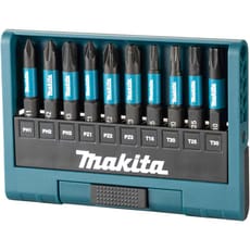 Makita 10 Piece Impact Black Screwdriver Bit Set