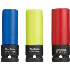 Makita 3 Piece Deep Wheel Nut Socket Set