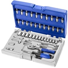 Expert by Facom 42 Piece 1/4" Drive Hex Socket and Socket Bit Set Metric