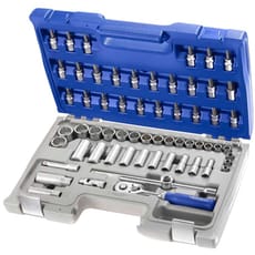 Expert by Facom 61 Piece 3/8" Drive Hex and Bi Hex Socket and Socket Bit Set Metric