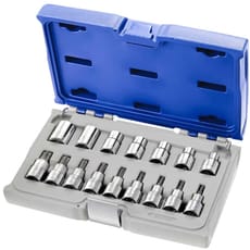 Expert by Facom 16 Piece 1/2" Drive Torx Socket and Socket Bit Set Metric