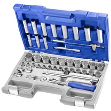 Expert by Facom 42 Piece 1/2" Drive Hex and Deep Hex Socket Set Metric