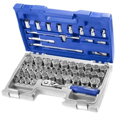 Expert by Facom 55 Piece 1/2" Drive Hex, Bi Hex and Torx Socket Set Metric
