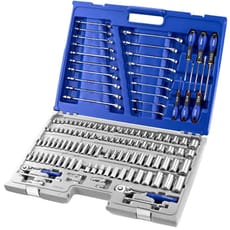 Expert by Facom 126 Piece Combination Drive Socket and Spanner Set Metric and Imperial