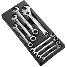 Expert by Facom 7 Piece Ratchet Combination Spanner Set in Tray Module