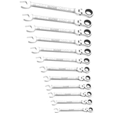 Expert by Facom 12 Piece Flexible Ratchet Head Combination Spanner Set