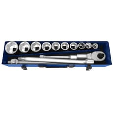 Expert by Facom 14 Piece 3/4" Drive Hex Socket Set Metric