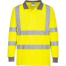 Portwest Eco Long Sleeve Hi Vis Polo Shirts Multi Pack