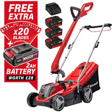 Einhell GE-CM 18/33-2 Li Set 18v Cordless Rotary Lawnmower and Grass Trimmer Kit