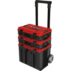 Einhell E-Case Tower Stackable Tool Box Set on Wheeled Trolley 