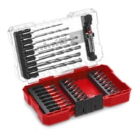 Einhell 33 Piece Hex Shank Screwdriver and Masonry Drill Bit Set in M Case 