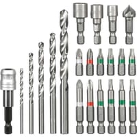 Einhell 22 Piece HSS Drill and Screwdriver Bit Set 