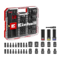 Einhell 32 Piece 1/2" Drive Impact Socket & Bit Set in XL Case 