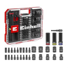 Einhell 32 Piece 1/2" Drive Impact Socket & Bit Set in XL Case