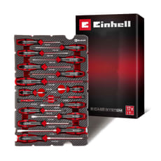Einhell 17 Piece Screwdriver Set in Foam Tray for E Case