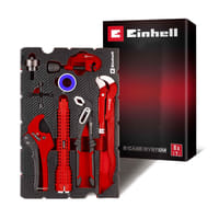 Einhell 8 Piece Plumbers Hand Tool Kit in Foam Tray for E Case 