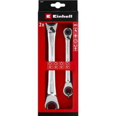 Einhell 2 Piece Ratcheting Ring Spanner Set