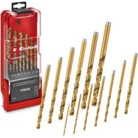 Einhell 13 Piece HSS-G Titanium Coated Drill Bit Set 
