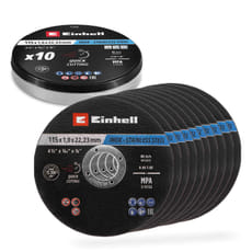 Einhell Inox Stainless Steel Cutting Discs in Storage Tin