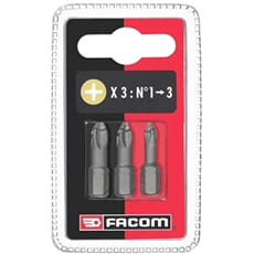 Facom EP1.J3 3 Piece Phillips Screwdriver Bit Set