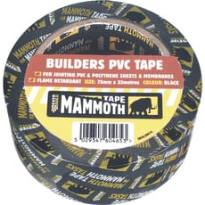 Everbuild Mammoth Builders PVC Black Tape