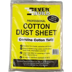 Everbuild Cotton Twill Dust Sheet