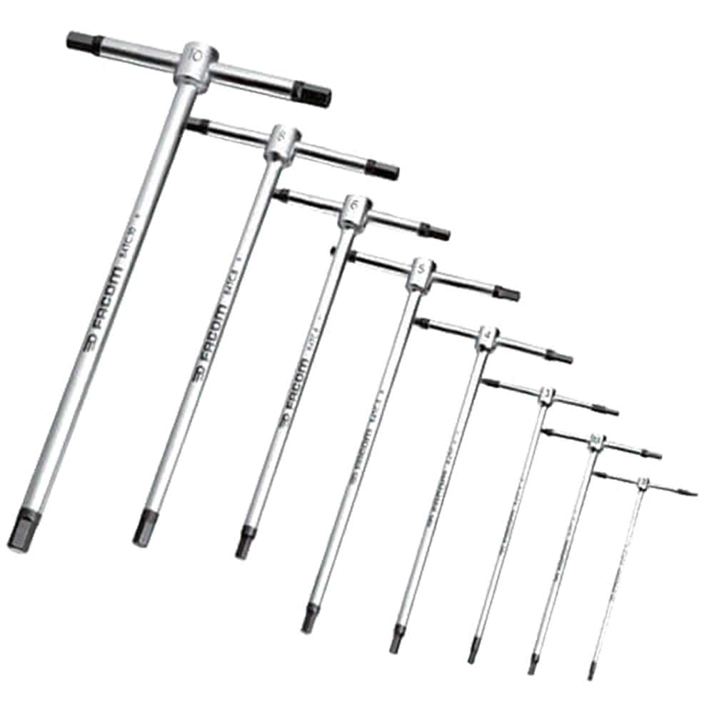 Facom 89.6 Torx T6 Inbusschlüssel – Kurzer Winkel-Stiftschlüssel, Brüniert, 51 Mm Lang