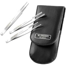 Facom 3 Piece Diamond Coated Contact Cleaning Tweezer Set