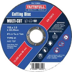 Faithfull Multi-Cut Thin Cut Off Wheel