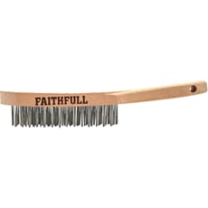 Faithfull Heavy Duty Stainless Steel Hand Wire Scratch Brush