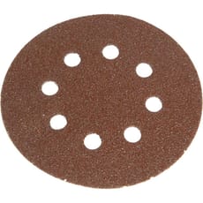 Faithfull 125mm Hook and Loop Perforated Sanding Discs